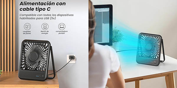 Ventilador de escritorio Koonie USB