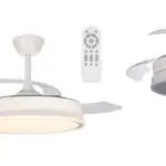 ventilador LED aspas rectractiles Wonderlamp barato