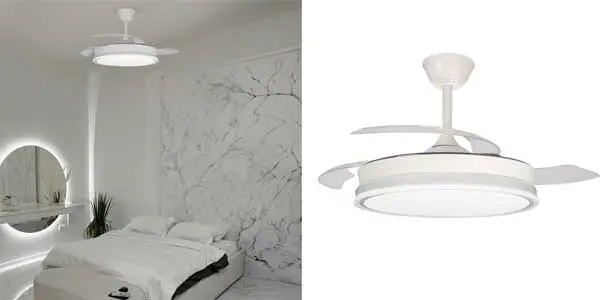 ventilador LED aspas rectractiles Wonderlamp oferta