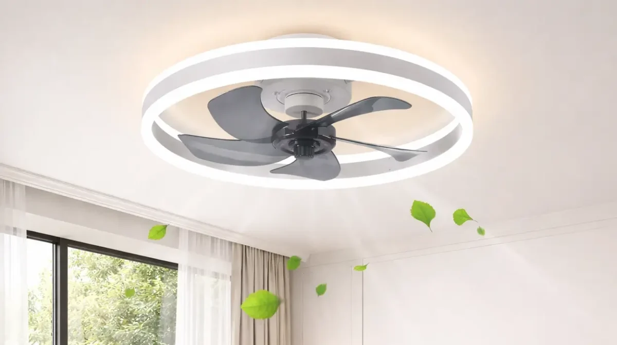 Luz LED regulable y 6 velocidades: Este ventilador de techo Jelena de diseño moderno se queda hoy en menos de 37€ aplicando este cupón
