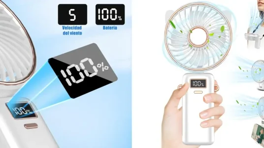 Ventilador de bolsillo Kouric recargable