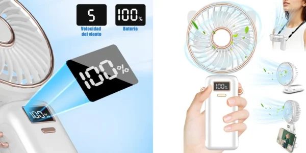 Ventilador de bolsillo Kouric recargable