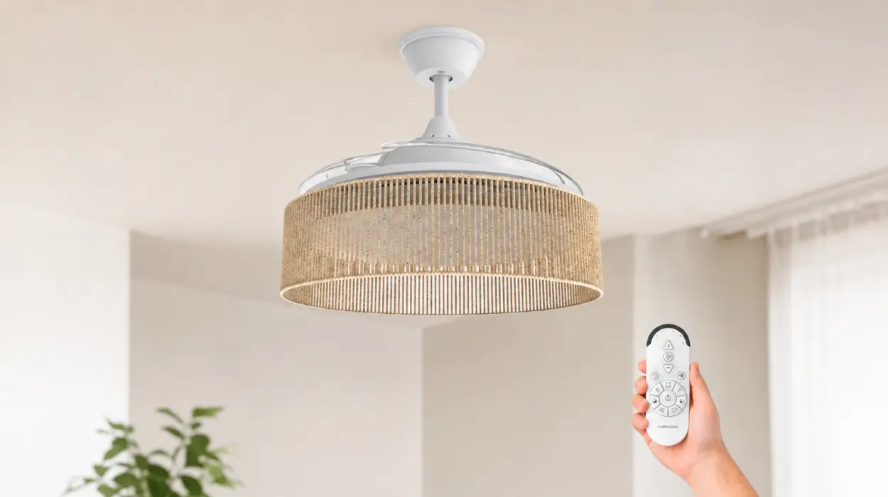 Ventilador de techo Mellerware Brizy Bright con luz LED y 6 velocidades silenciosas