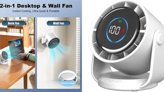 Ventilador de mesa Rintea recargable