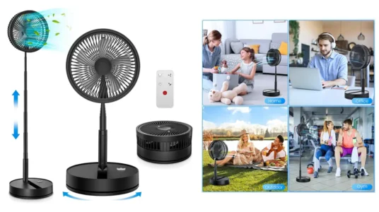 ventilador plegable y portátil con batería recargable barato