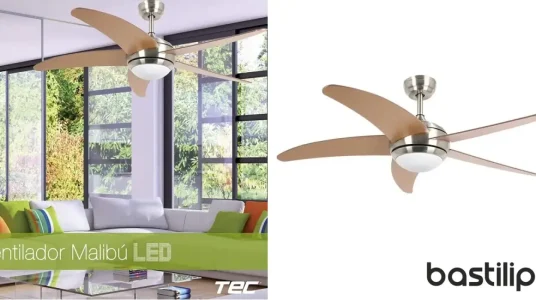 Ventilador de techo LED Bastilipo Malibú