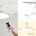 Ventilador de techo retráctil Hola LED de 60W