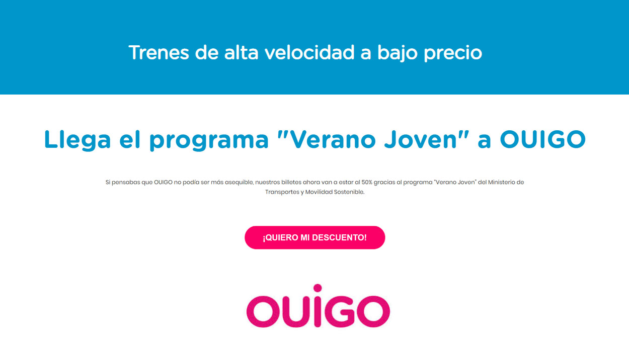 Verano Joven Ouigo