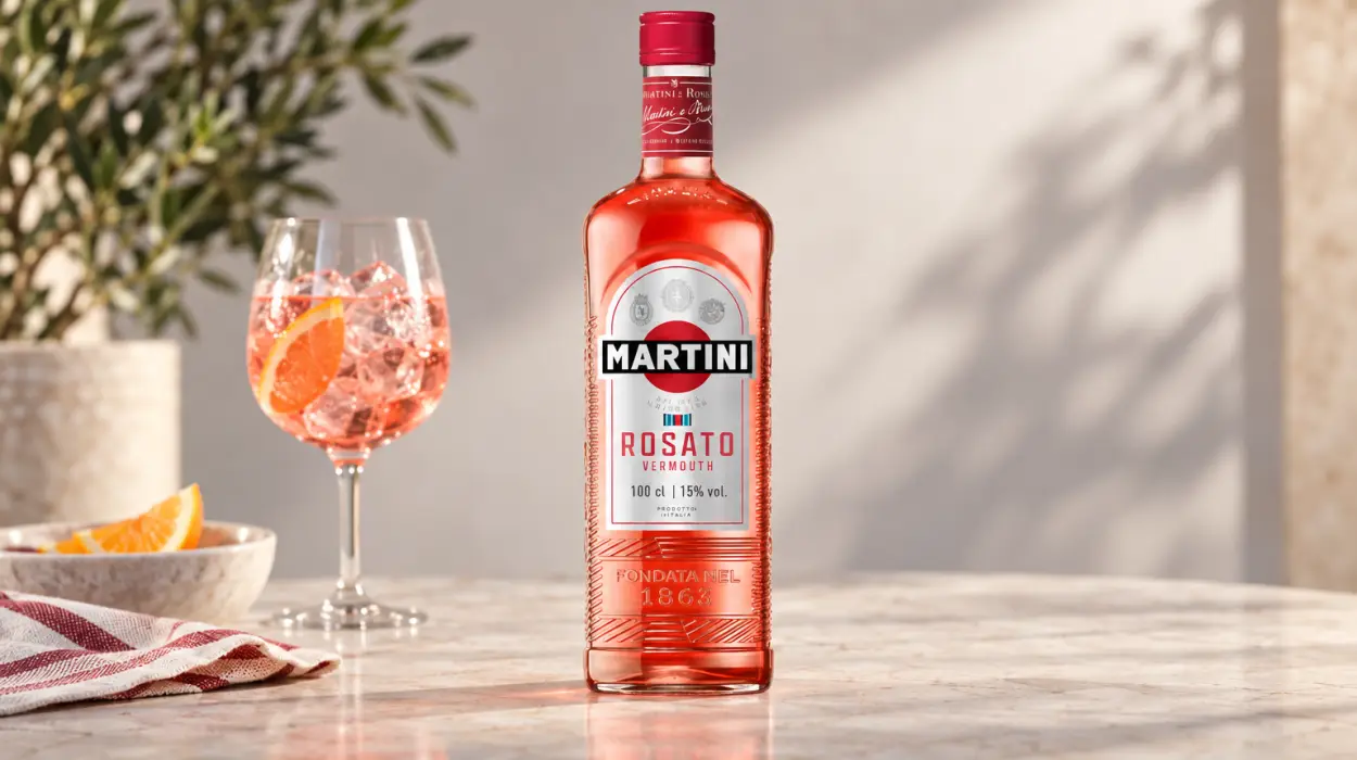 Vermut MARTINI Rosato semiseco de 100 cl, aperitivo italiano