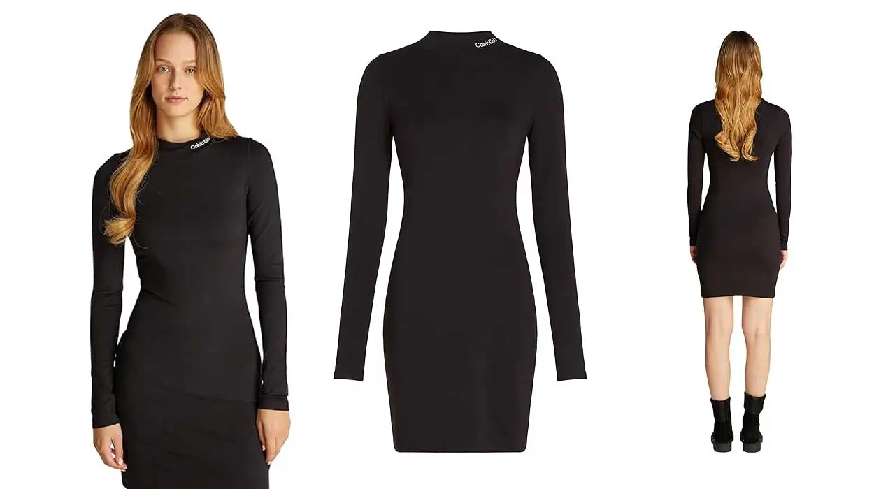 vestido Calvin Klein Logo Elastic Milano barato