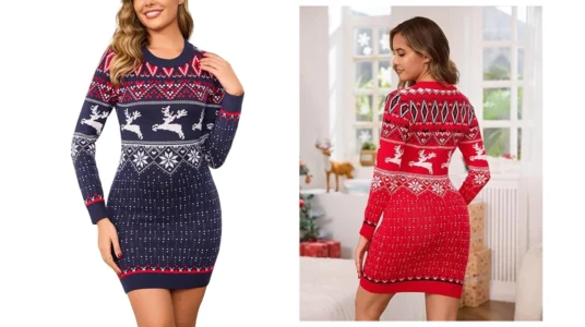 vestido navideño mujer