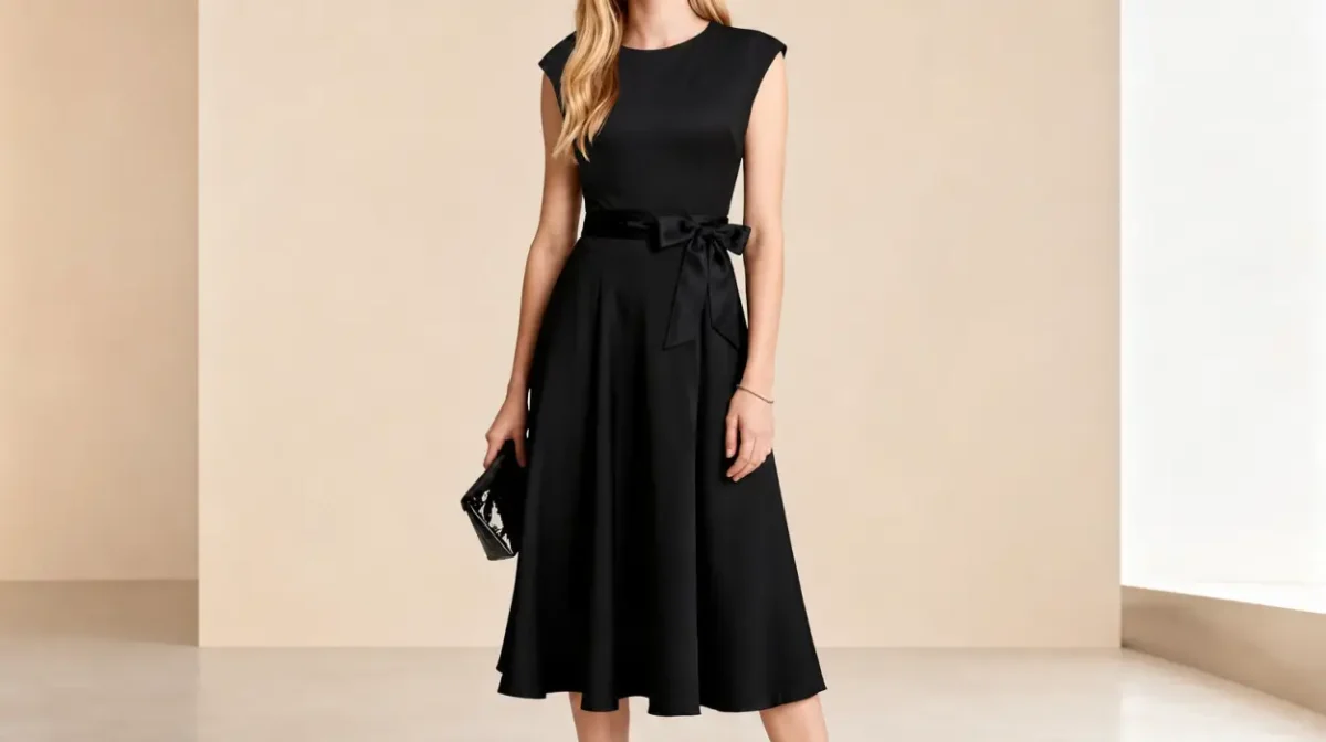 Vestido de cóctel Vicloon para mujer, corte A y estilo vintage