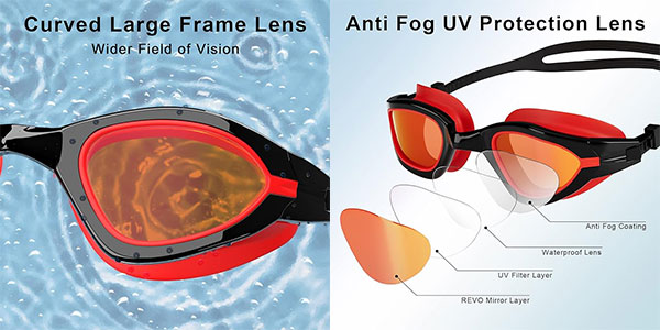 Gafas de natación Vgooar para adultos baratas