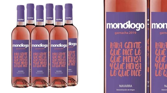 Vino monólogo rosado RIoja barato