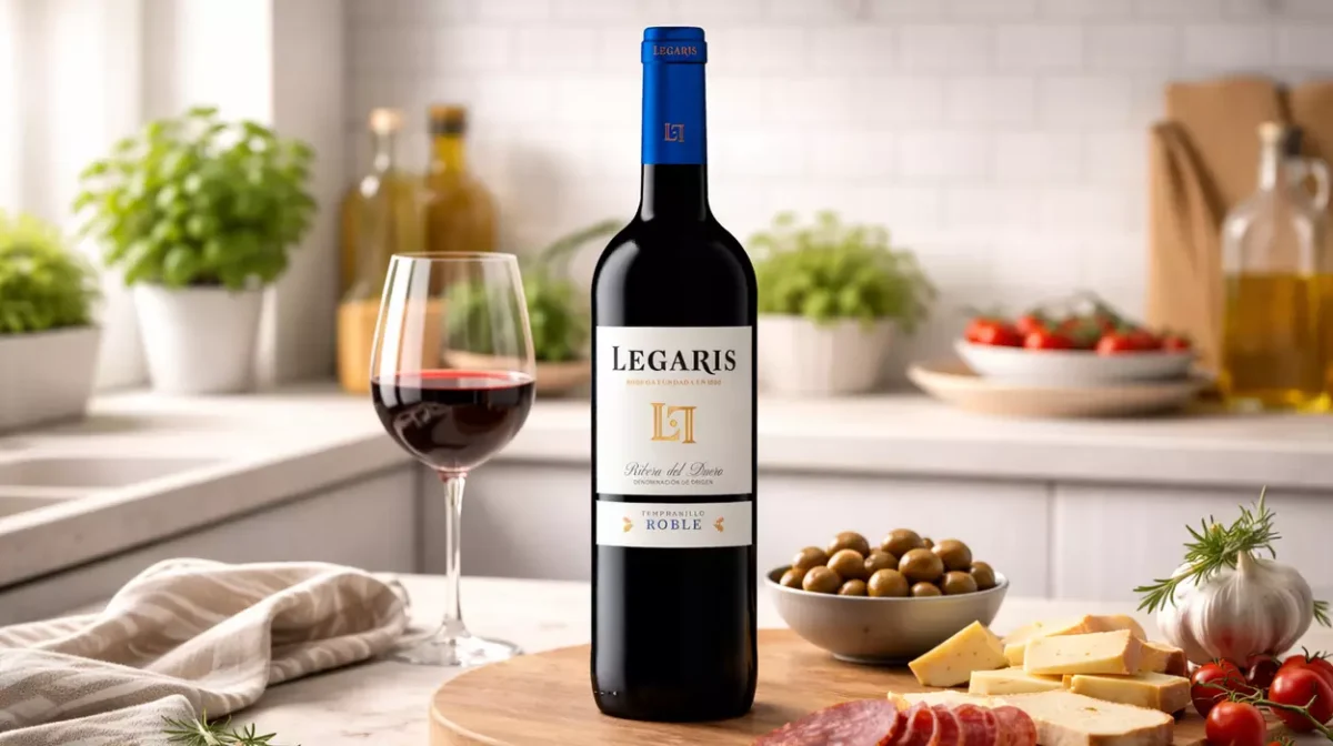 Vino tinto Legaris Roble con DO Ribera del Duero de 75 cl