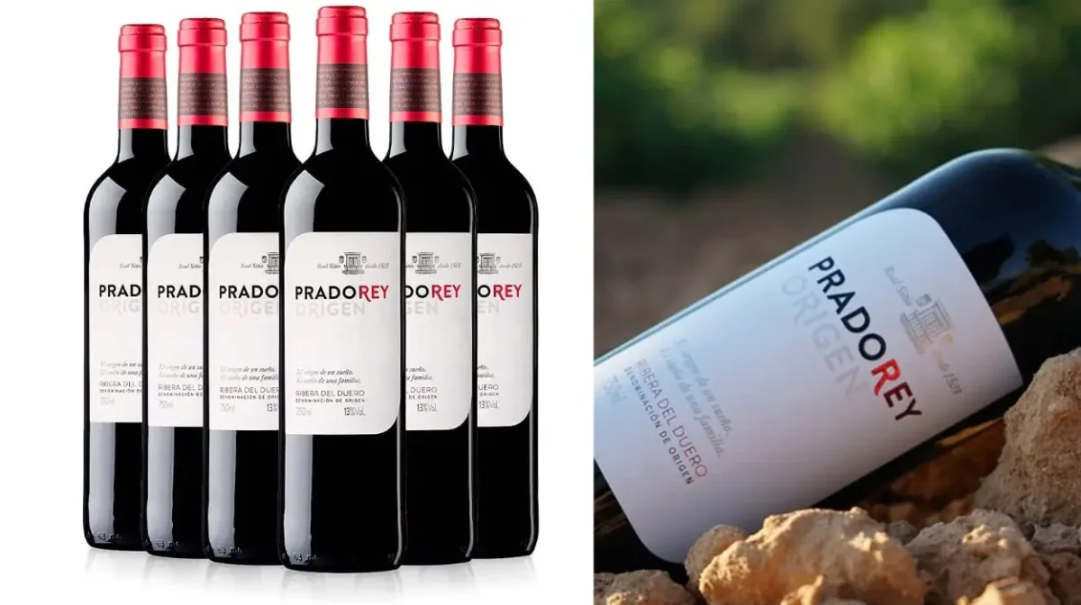 Pack x6 botellas de vino tinto tempranillo Pradorey Origen Roble Ribera del Duero de 75 cl