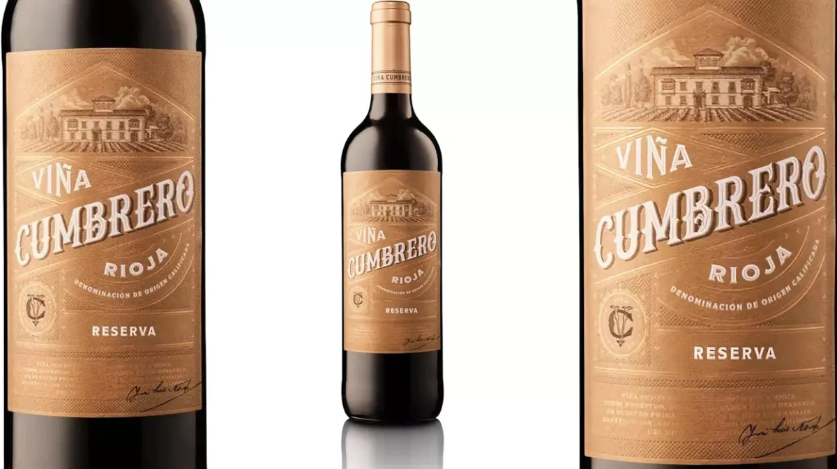 Vino Tinto Viña Cumbrero Reserva con DOCa Rioja de 750 ml