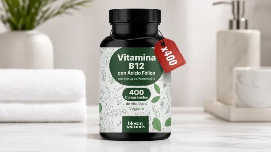 Vitamina B12 500 µg con ácido fólico en formato de 400 comprimidos