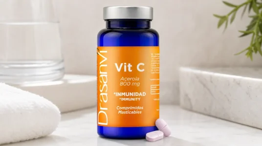Vitamina C Drasanvi masticable de acerola de 800 mg y 60 comprimidos