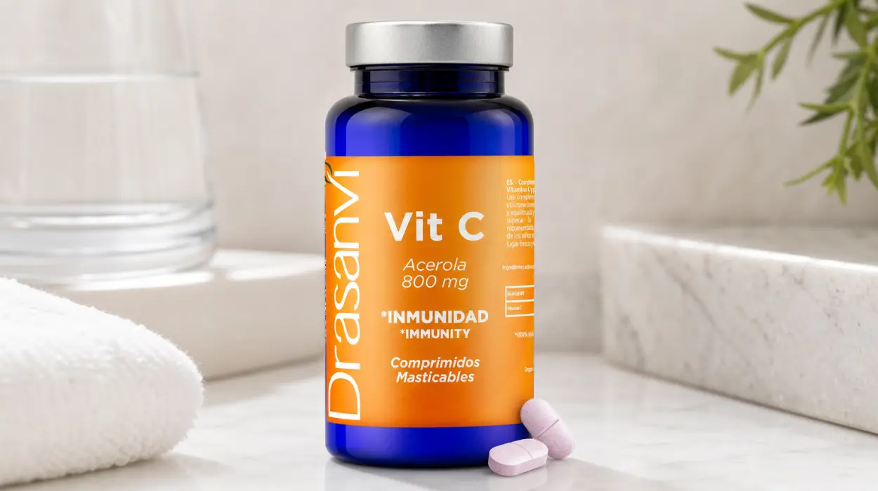 Vitamina C Drasanvi masticable de acerola de 800 mg y 60 comprimidos