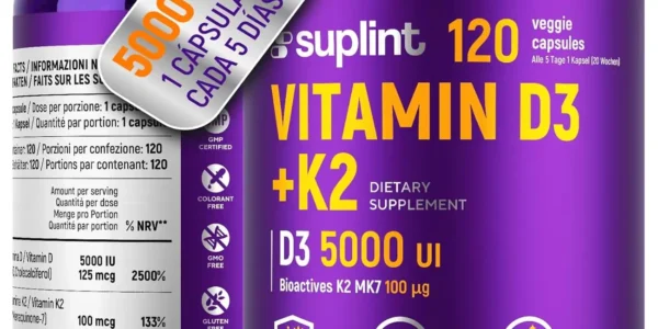 Chollo vitamina d3 k2 alta dosis 120 cápsulas