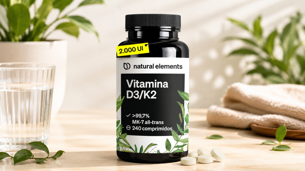Vitaminas D3 y K2 Natural Elements