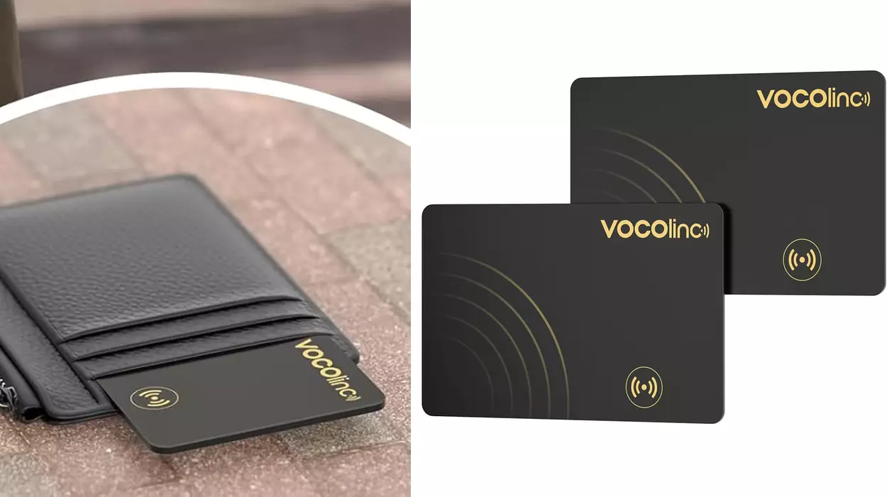 VOCOlinc Air Tag Card Ultra Thin 1.6mm Bluetooth Tracker Localizador Compatible con Apple Buscar (Solo iOS)