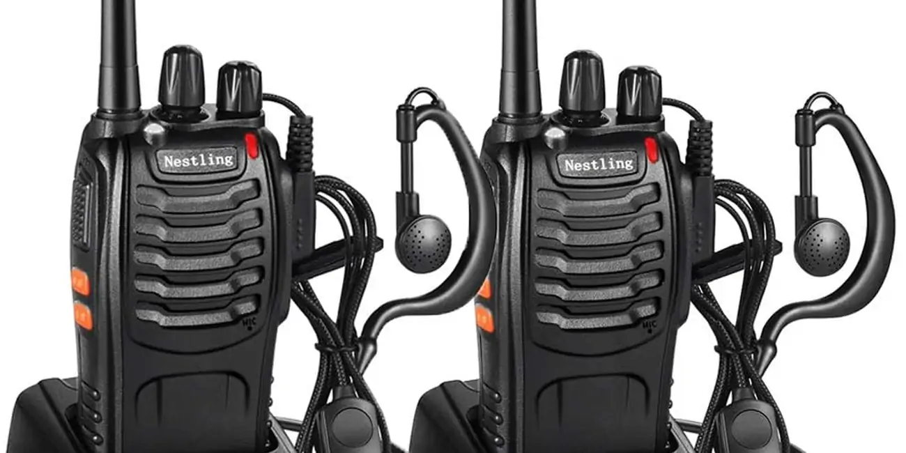 2 Walkie Talkie Recargable, 16 Canales PMR446 Walky Talky, Profecionales CTCSS DCS 3KM Radio Comunicación