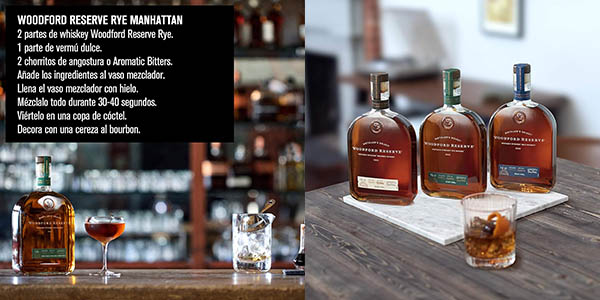 whisky Woodford Reserve Bourbon RYE especiado oferta