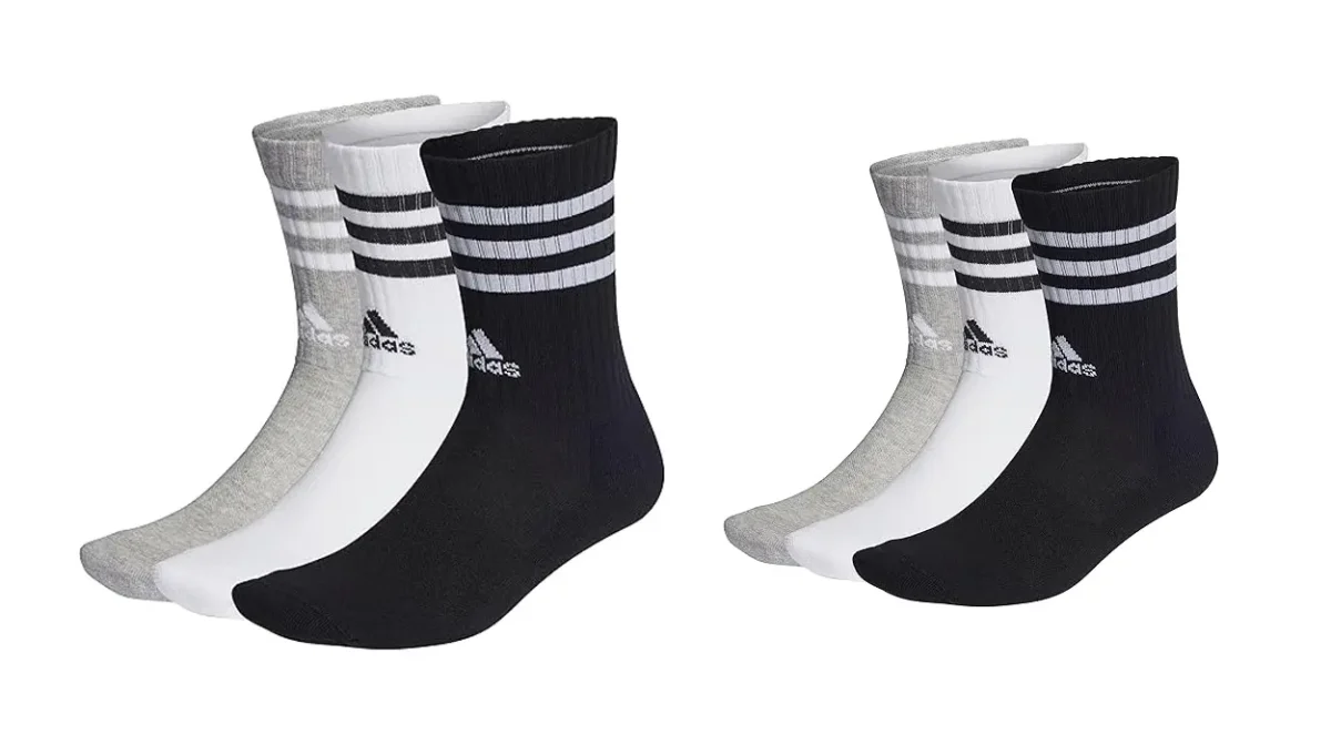 Pack x3 Pares de calcetines Adidas 3 Stripes