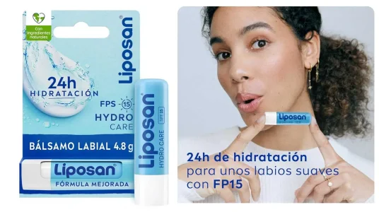 x3 Bálsamo labial Liposan Hydro Care FPS15 con 3x2