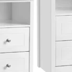 Chollo Yaheetech 2Pcs Mesitas Noche Blancas