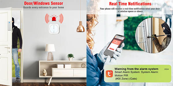 Yiseele kit alarma doméstica sensores app oferta