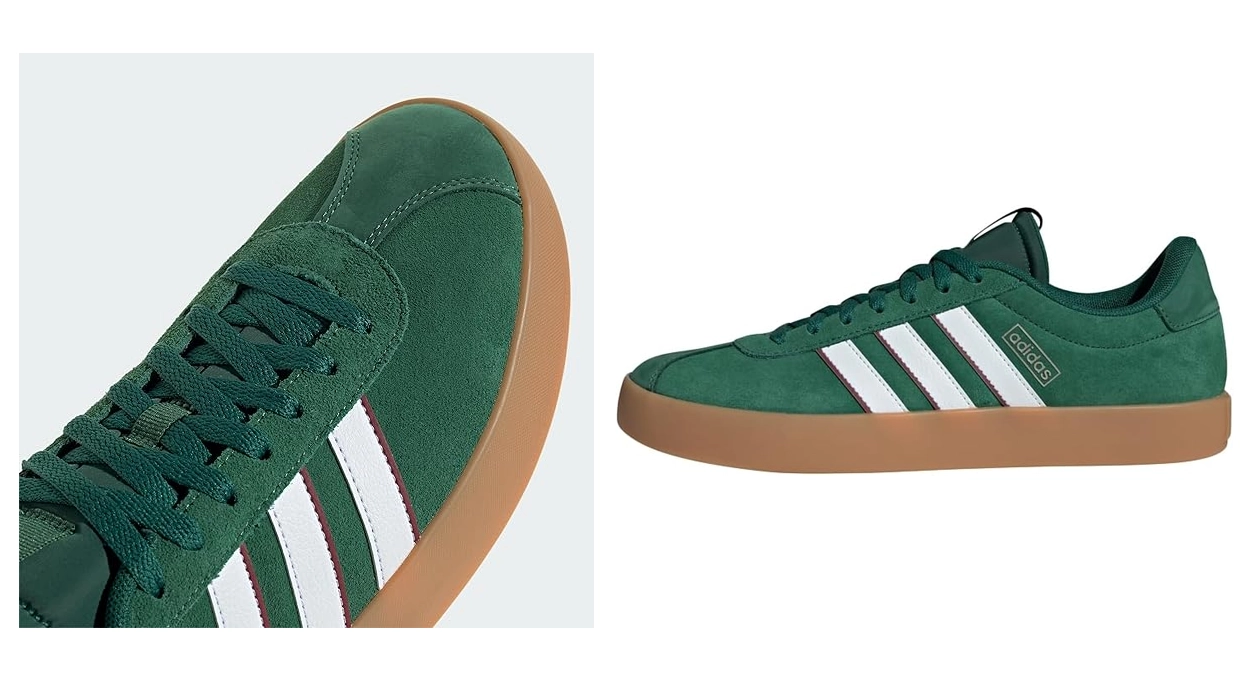 zapatillas Adidas VL Court 3.0 de ante para hombre en color verde