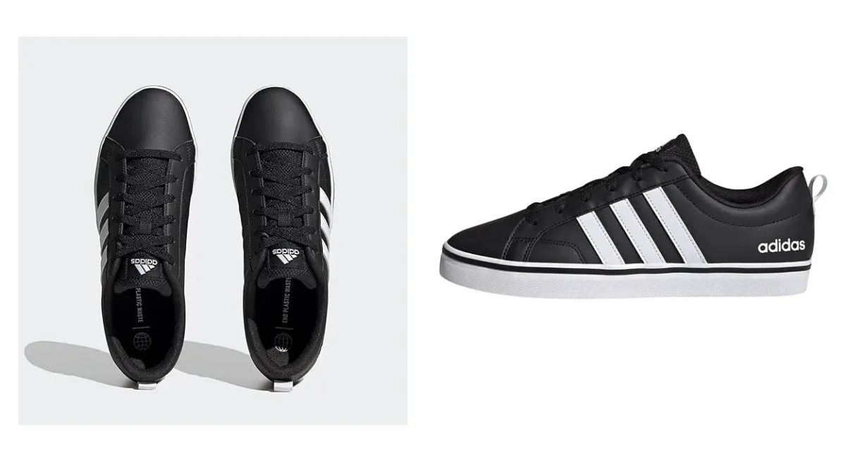 Amazon rebaja un 49% las clásicas zapatillas Adidas VS Pace negras con bandas blancas ¡A por ellas!