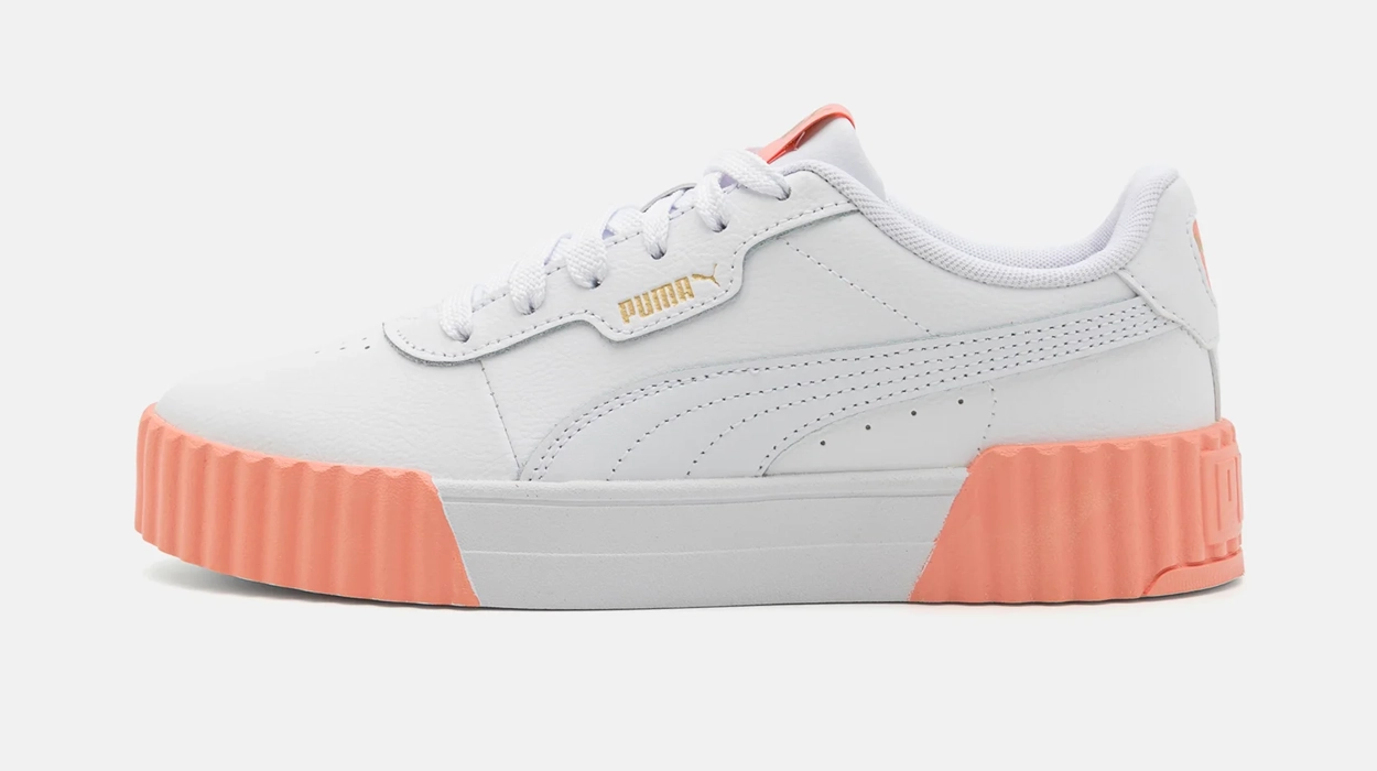 zapatillas PUMA Carina 3.0 para mujer en blanco y rosa