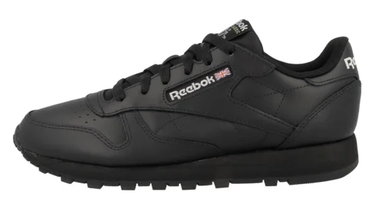 zapatillas Reebok Classic Leather 001 negras unisex baratas