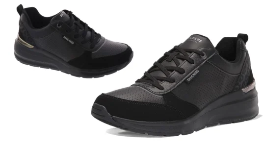 zapatillas Skechers Billion Subtle Spots negras para mujer