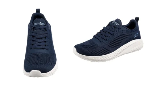 zapatillas Skechers Bobs Squad Chaos Face Off azul marino mujer baratas