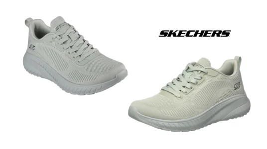 zapatillas Skechers Bobs Squad Chaos Face Off color salvia baratas