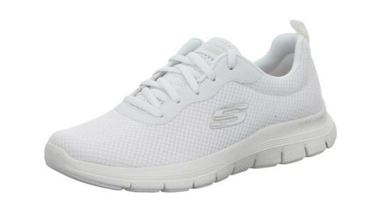 Zapatillas Skechers Flex Appeal 4.0 Brilliant VIew blancas baratas