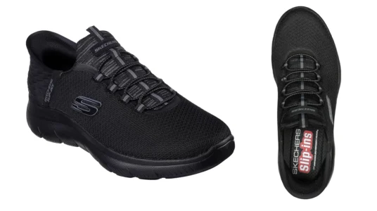 zapatillas Skechers Summits High Range Slip-ins en color negro