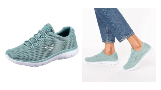 zapatillas Skechers Summits Lite turquesa para mujer