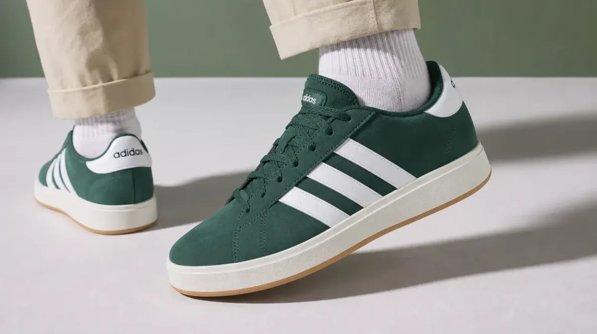Zapatillas Adidas Grand Court Base 00S verdes para hombre