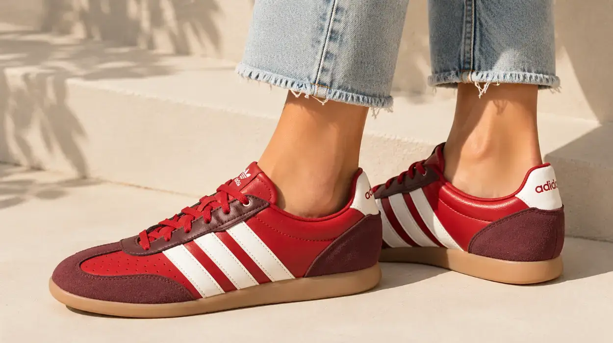 Zapatillas Adidas Barreda en color Better Scarlet para mujer