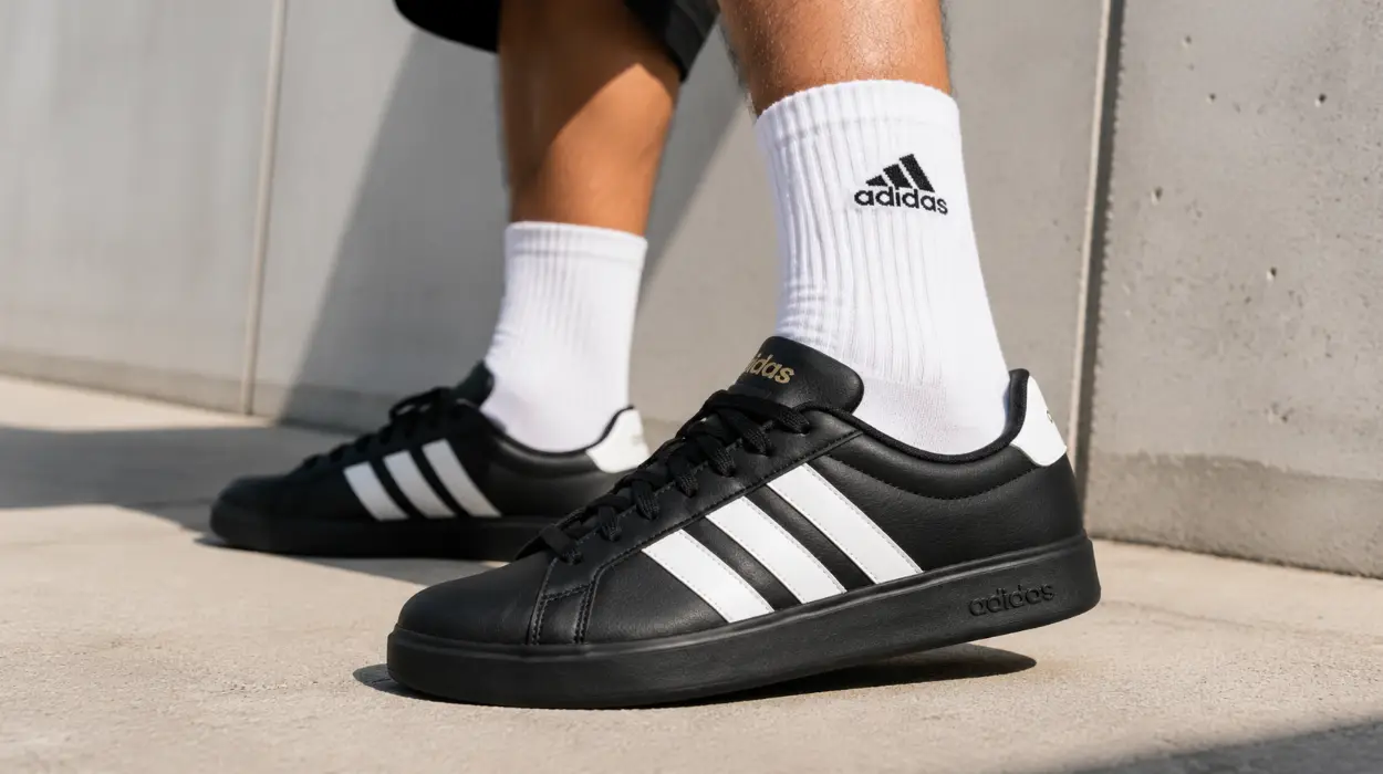 Zapatillas Adidas Streettalk para hombre negras y blancas
