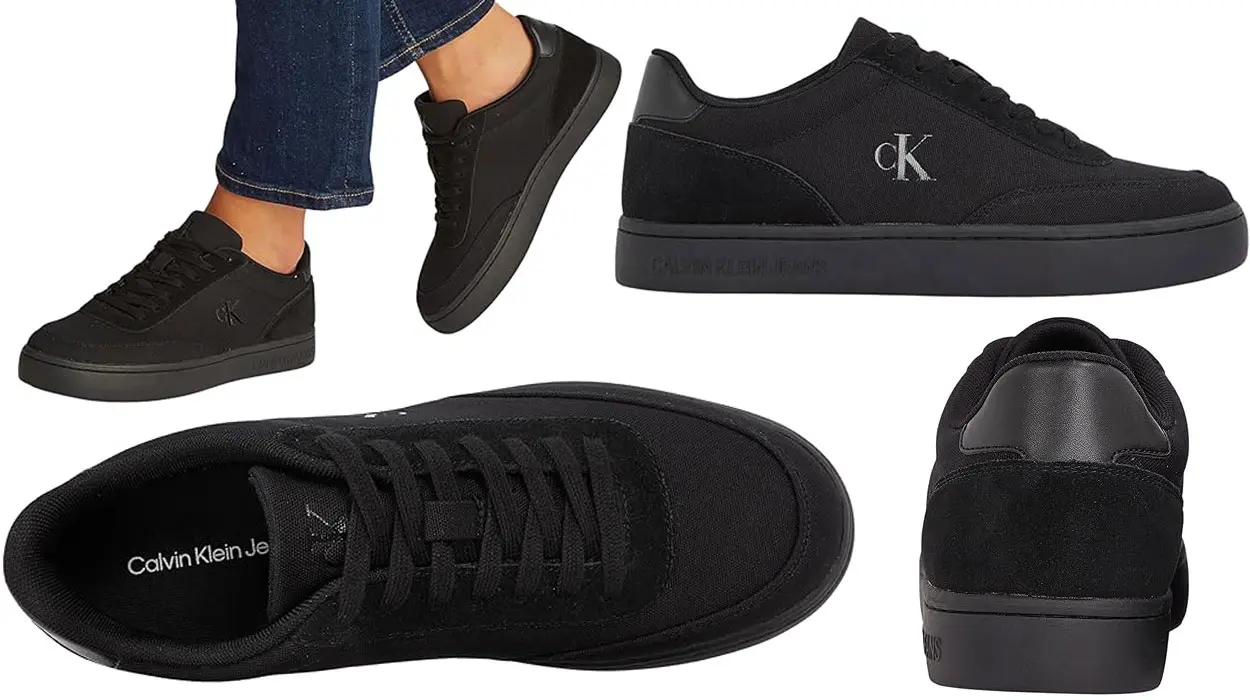 Zapatillas Calvin Klein Cupsole negras para hombre baratas