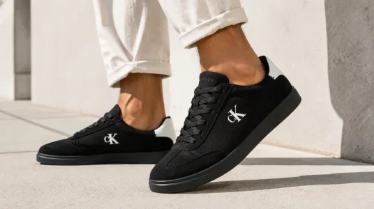 Zapatillas Calvin Klein Sneaker para hombre con suela cupsole, diseño estilizado y material de alta calidad