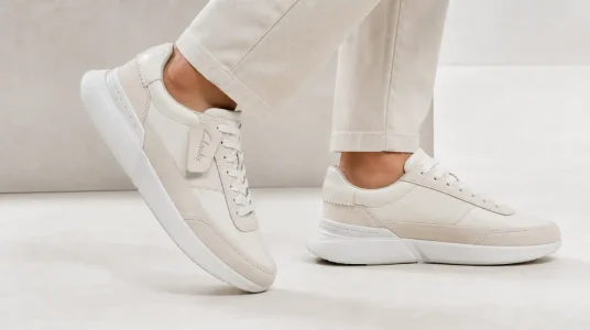 Zapatillas Clarks Craft Pace en piel blanca para hombre