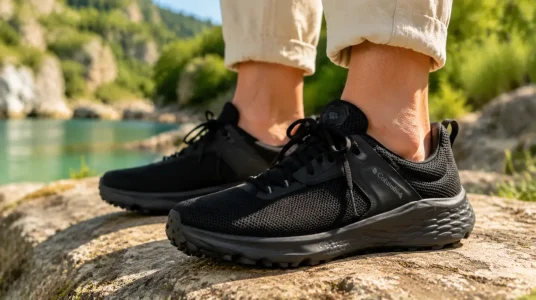 Zapatillas de senderismo para hombre Columbia Benson CRZ en color negro
